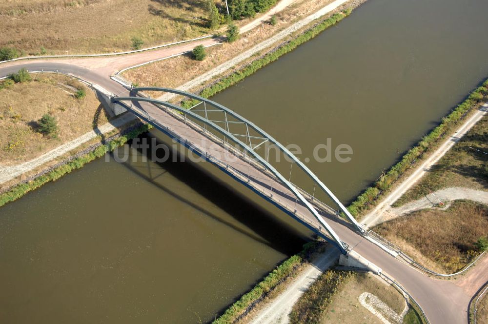 Luftbild Kade - Kader-Brücke bei Kade