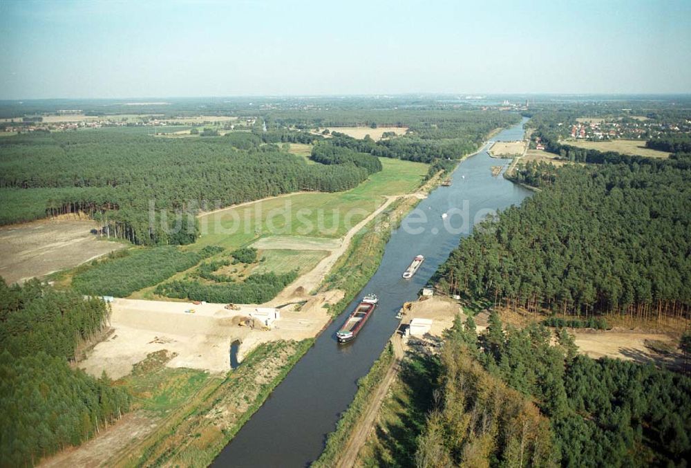 Genthin aus der Vogelperspektive: Kader Brücke Genthin