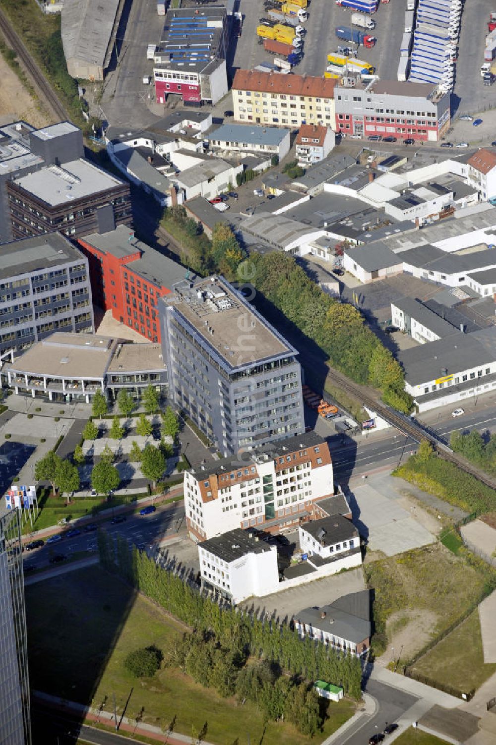 Bremen von oben - Kaffee Quartier Lloydstrasse 4-6 Bremen