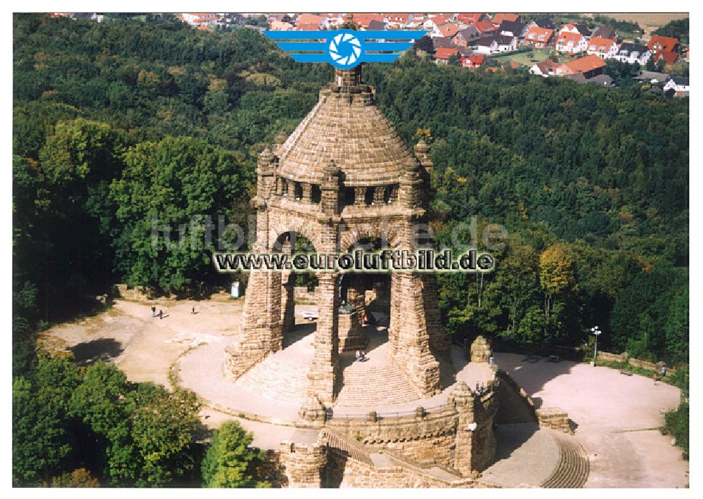 Luftaufnahme Porta Westfalica - Kaiser - Denkmal Porta Westfalica