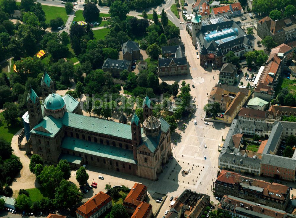 Luftbild Speyer - Kaiser- und Mariendom zu Speyer in Rheinland-Pfalz