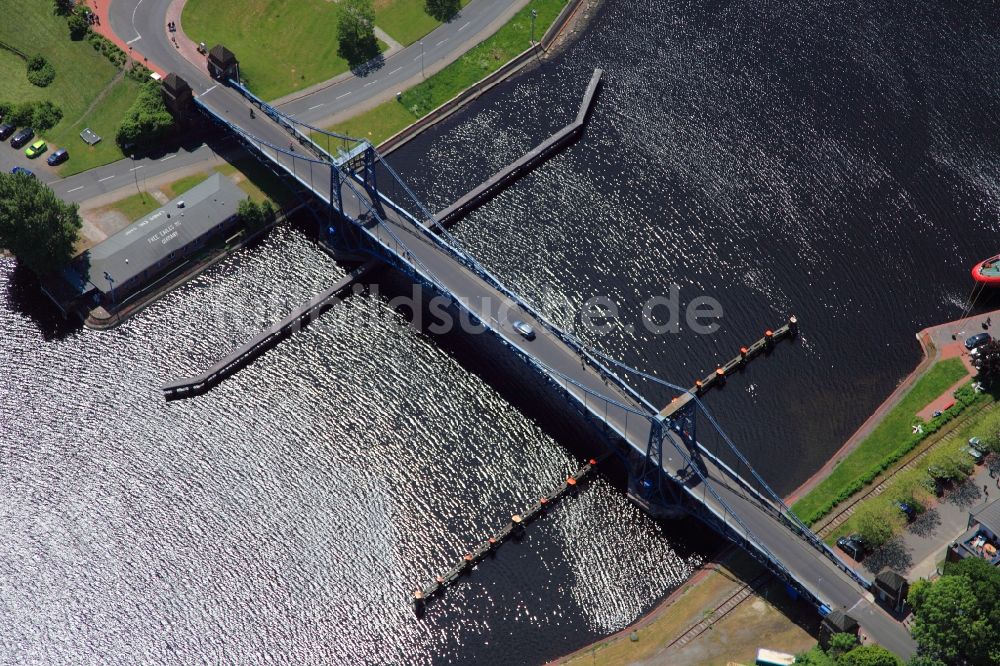 Luftbild Wilhelmshaven - Kaiser-Wilhelm-Brücke von Wilhelmshaven in Niedersachsen