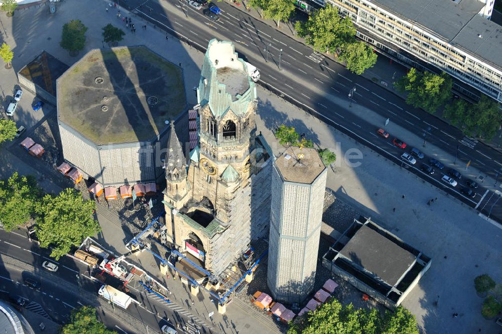 Luftaufnahme Berlin - Kaiser-Wilhelm-Gedächtnis-Kirche in Berlin-Charlottenburg