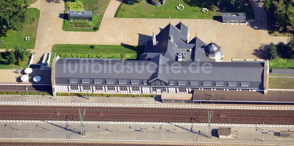 Potsdam von oben - Kaiserbahnhof Potsdam im Bundesland Brandenburg