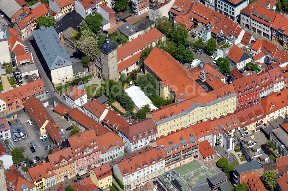 Luftaufnahme Erfurt - Kaisersaal in der Futterstraße in Erfurt im Bundesland Thüringen