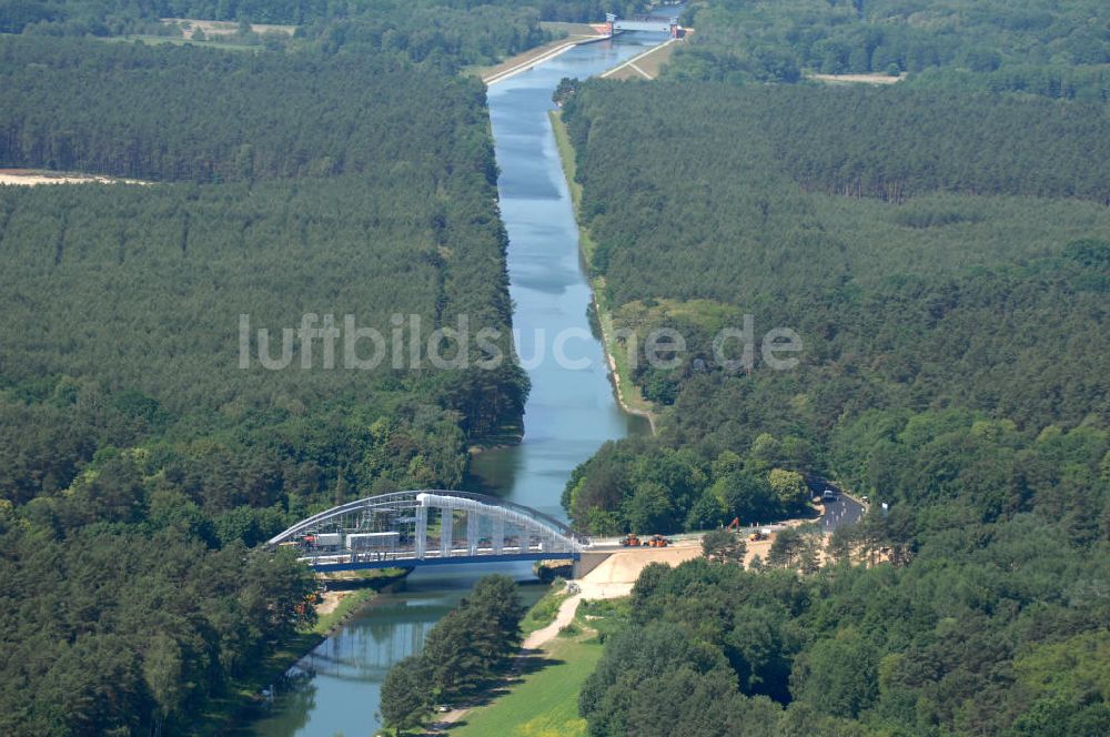 Langer Grund von oben - Kaiserwegbrücke / Bridge Langer Grund - Schorfheide