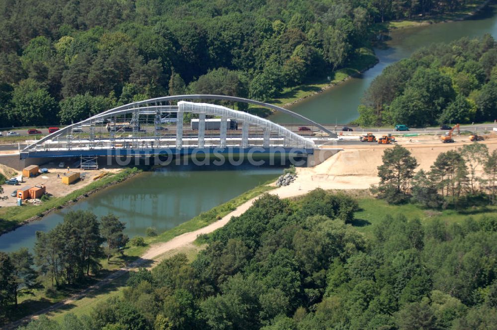 Luftbild Langer Grund - Kaiserwegbrücke / Bridge Langer Grund - Schorfheide