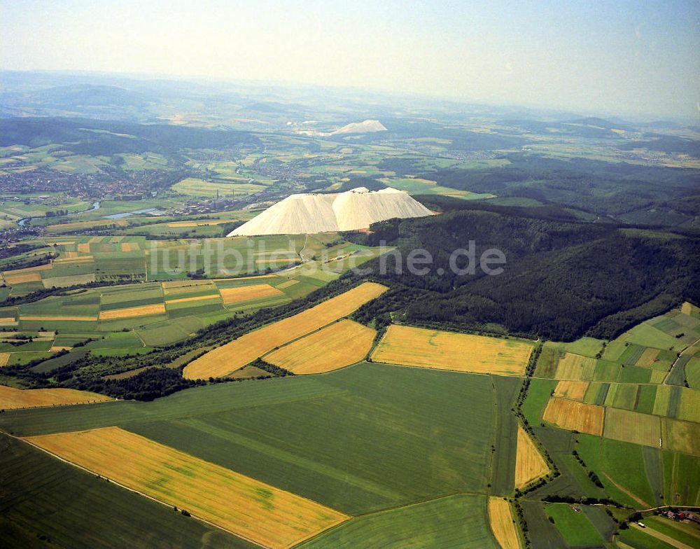 Widdershausen von oben - Kalibergwerk Thüringen