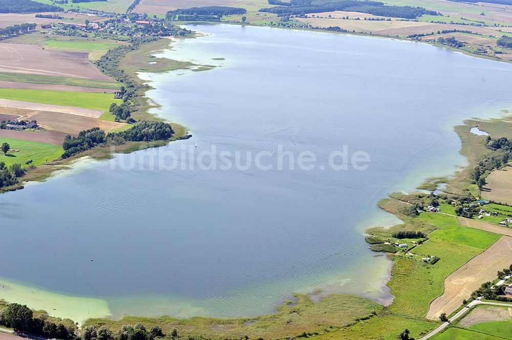 WONGROWITZ / WAGROWIEC von oben - Kaliszanskie See in Wongrowitz / Kamienica in der Woiwodschaft Großpolen