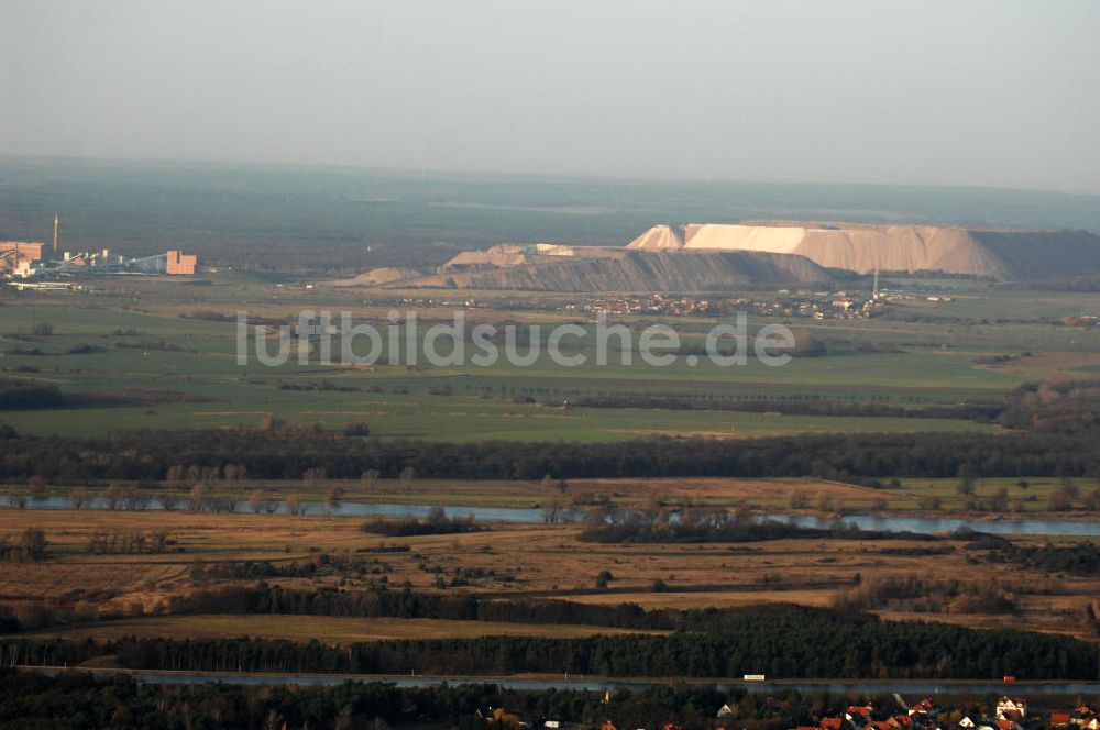 Luftaufnahme Hohenwarthe - Kaliwerk Zielitz