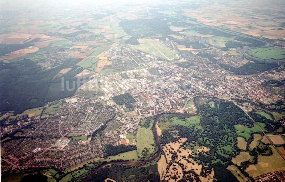 Dessau aus der Vogelperspektive: Kalkseinsteinwerk von Boizenburg in Mecklenburg - Vorpommern. 09.07.02