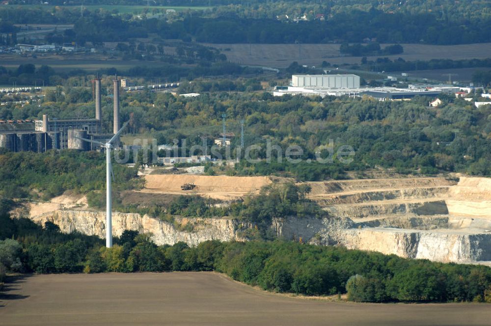 Luftbild Rüdersdorf - Kalksteinbruch Rüdersdorf östlich von Berlin