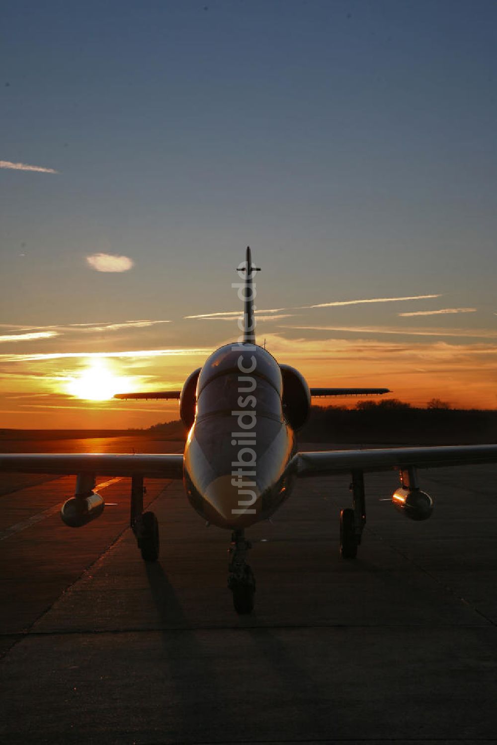 Luftbild Bitburg - Kampfjet Aero L-39 Albatros auf dem Flugplatz Bitburg