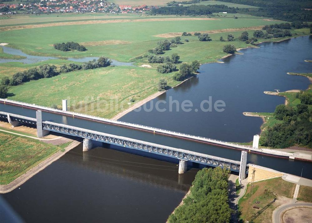 Luftaufnahme Hohenwarthe - Kanalbrücke bei Hohenwarthen