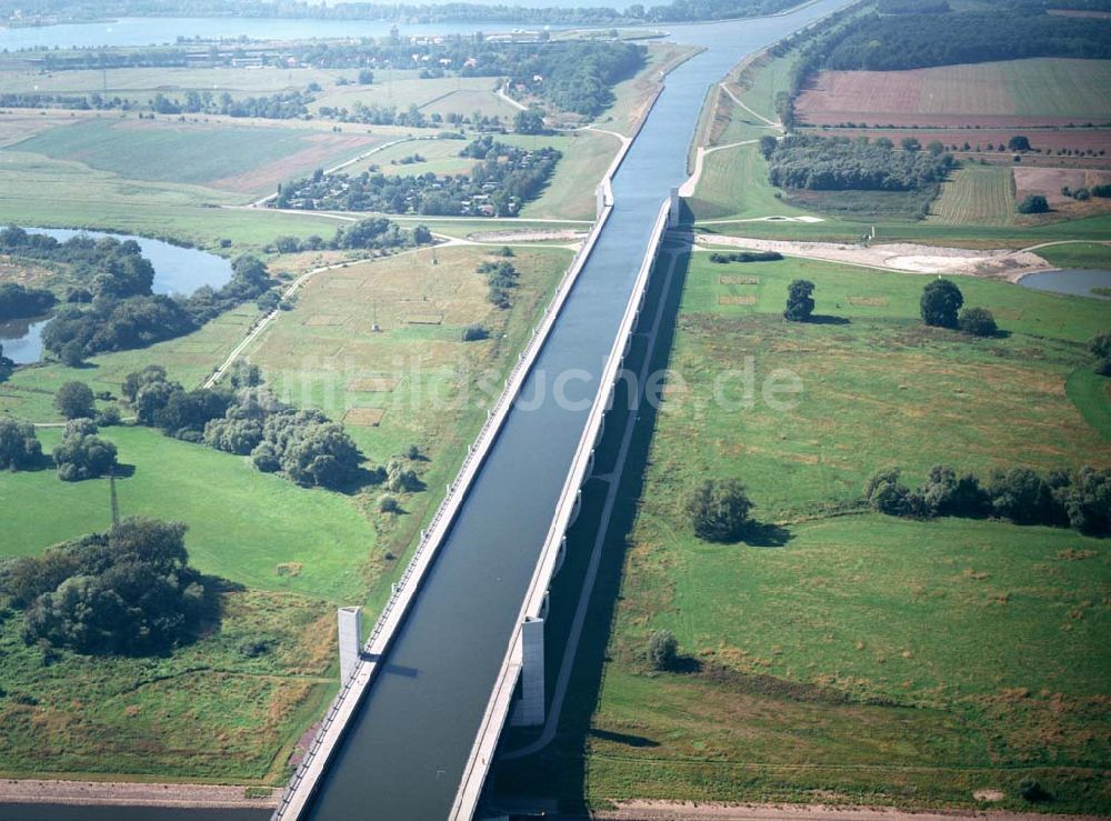 Luftbild Hohenwarthe - Kanalbrücke bei Hohenwarthen