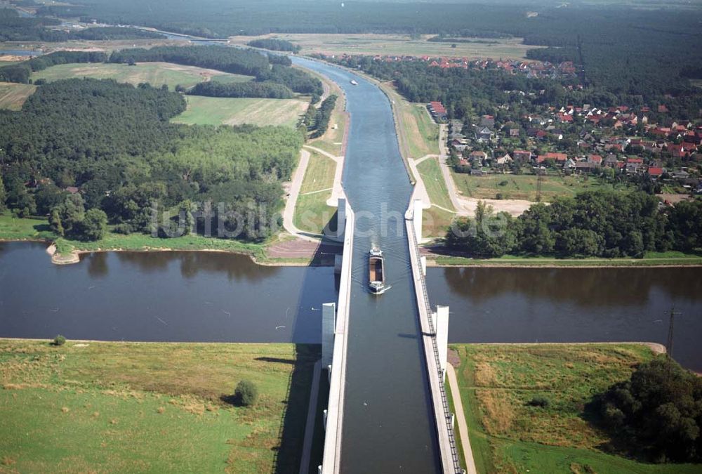 Luftaufnahme Hohenwarthe - Kanalbrücke Hohenwarthen