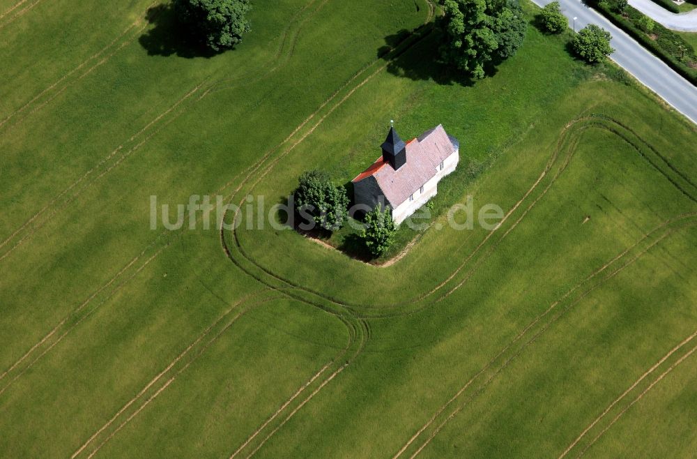 Luftbild Weira - Kapelle Krobitz bei Weira im Bundesland Thüringen