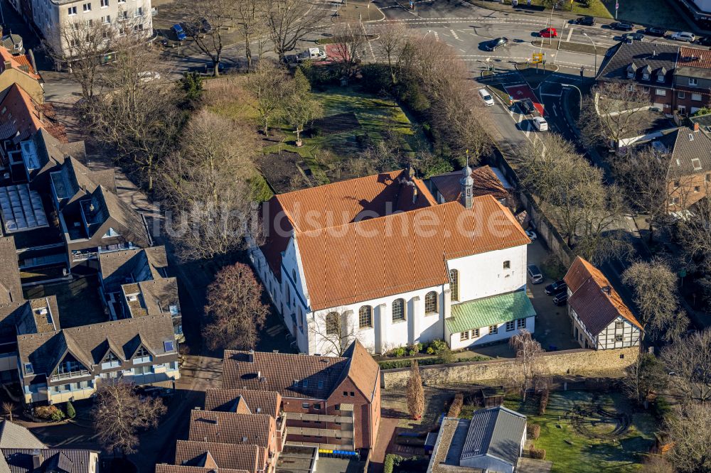 Luftaufnahme Werne - Kapuziner- Kloster in Werne im Bundesland Nordrhein-Westfalen, Deutschland