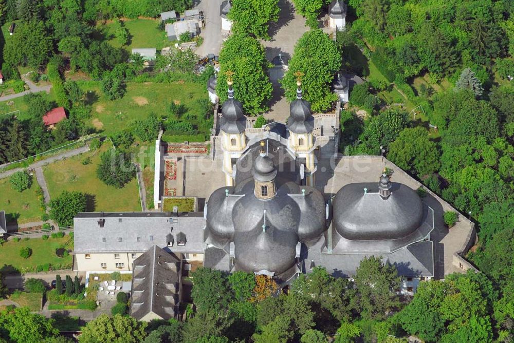 Würzburg von oben - Kapuzinerkloster Käppele