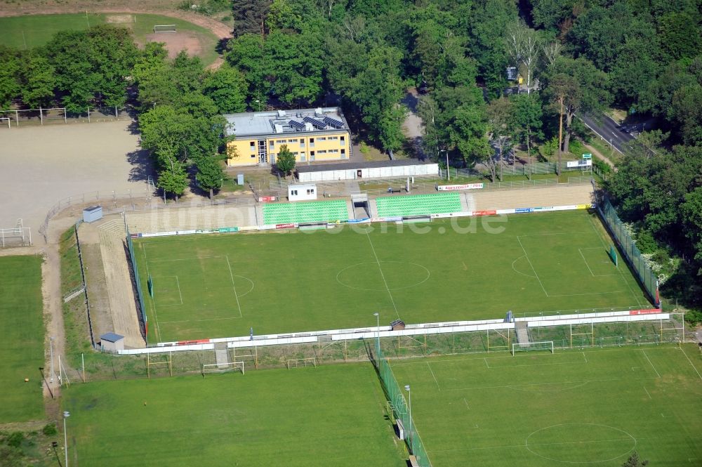 Fürstenwalde aus der Vogelperspektive: Karl-Friedrich-Friesen-Stadion Fürstenwalde im Bundesland Brandenburg