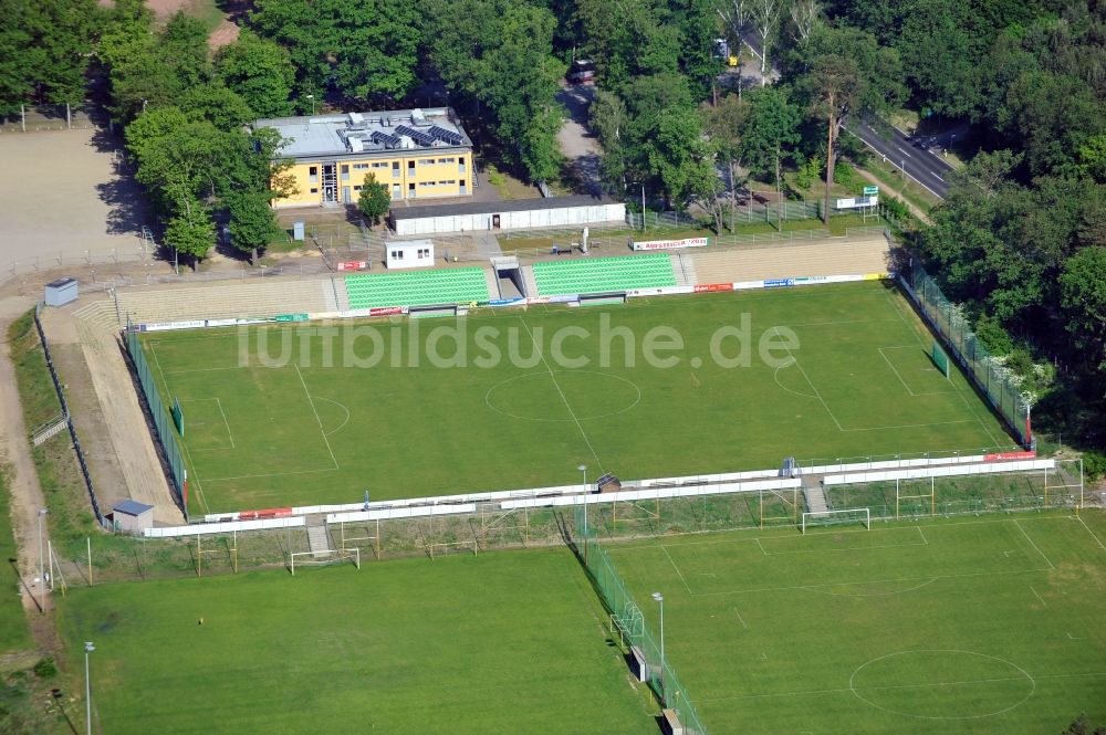 Luftbild Fürstenwalde - Karl-Friedrich-Friesen-Stadion Fürstenwalde im Bundesland Brandenburg