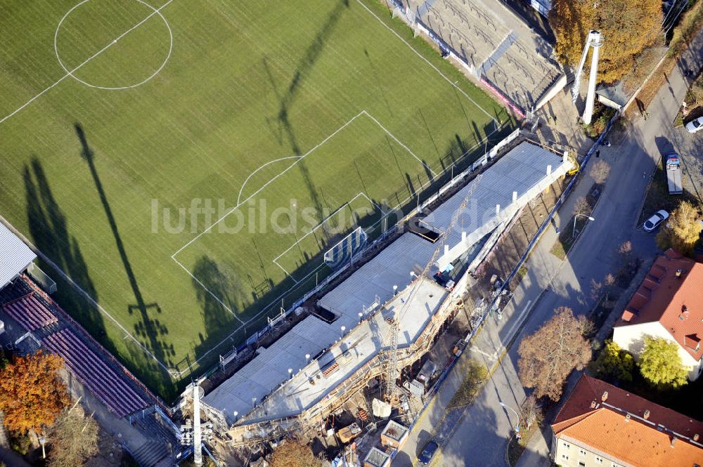 Potsdam aus der Vogelperspektive: Karl-Liebknecht-Stadion Potsdam