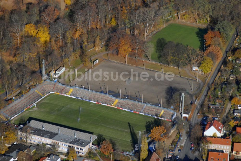 Luftaufnahme Potsdam-Babelsberg - Karl-Liebknecht-Stadion in Potsdam