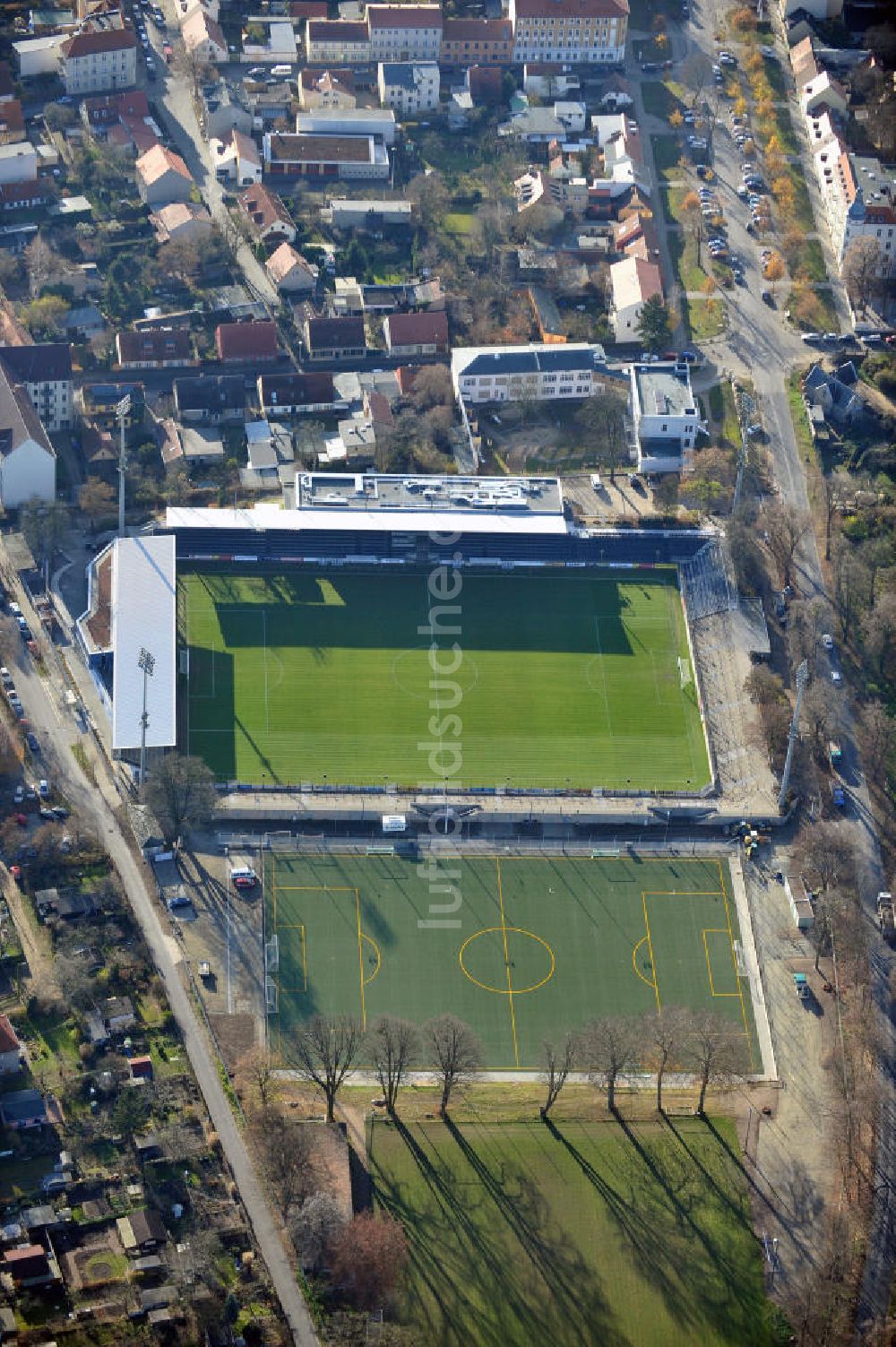 Luftaufnahme Potsdam Babelsberg - Karl-Liebknecht-Stadion in Potsdam-Babelsberg