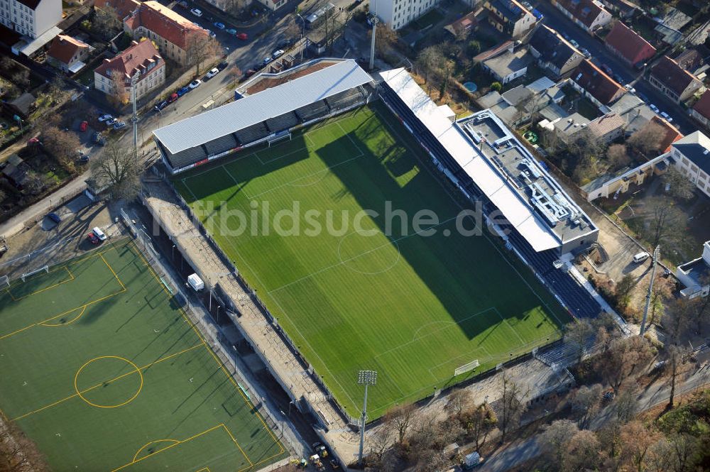 Potsdam Babelsberg aus der Vogelperspektive: Karl-Liebknecht-Stadion in Potsdam-Babelsberg