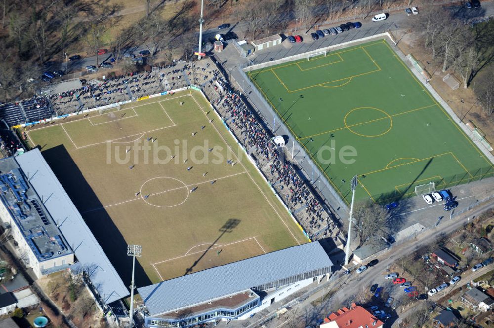 Luftaufnahme Potsdam Babelsberg - Karl-Liebknecht-Stadion in Potsdam-Babelsberg