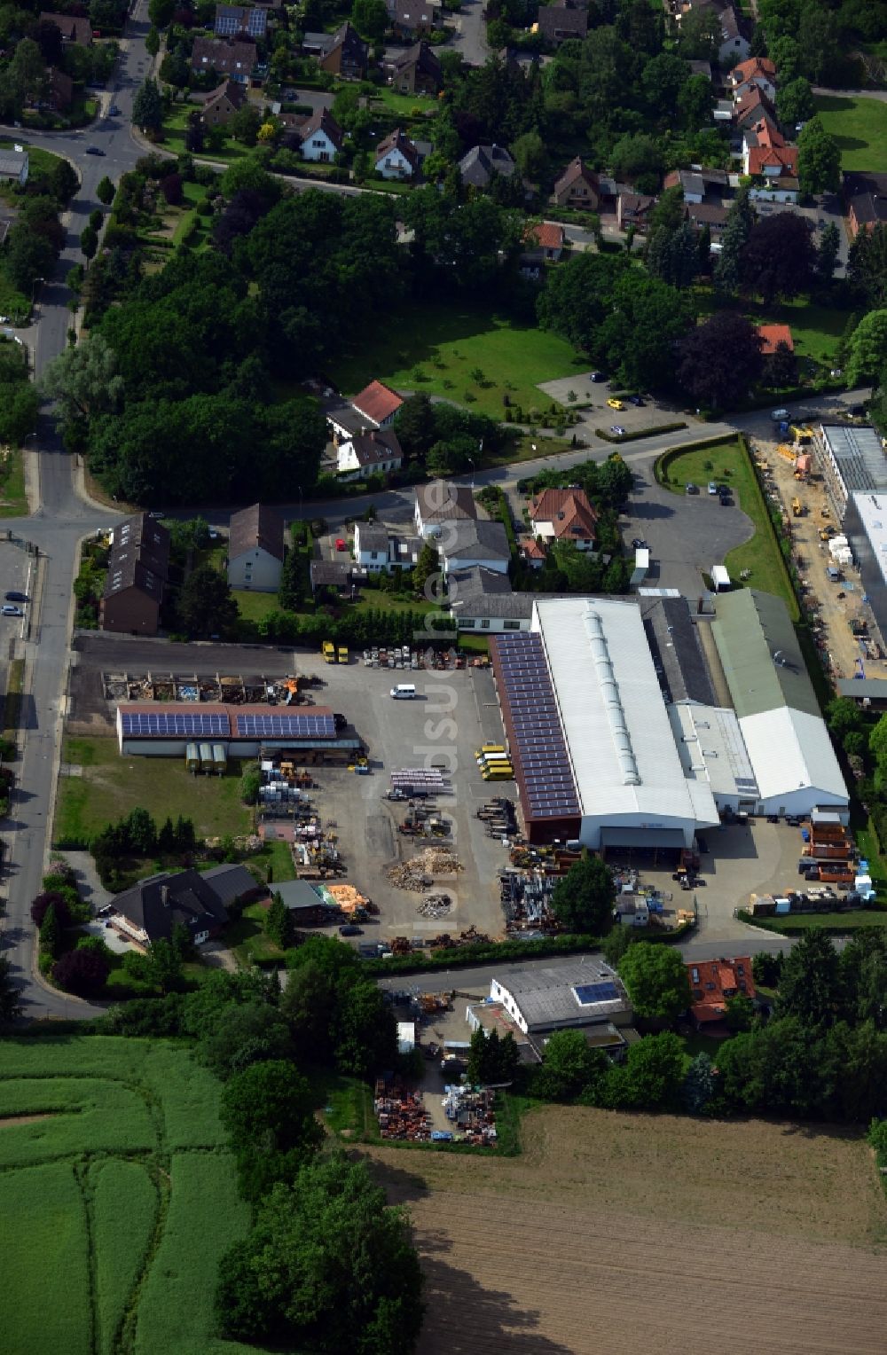 Bad Bevensen aus der Vogelperspektive: Karl Popp GmbH & Co. KG in Bad Bevensen im Bundesland Niedersachsen