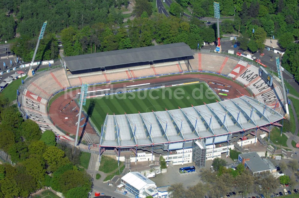 Luftaufnahme Karlsruhe - Karlsruher Wildparkstadion