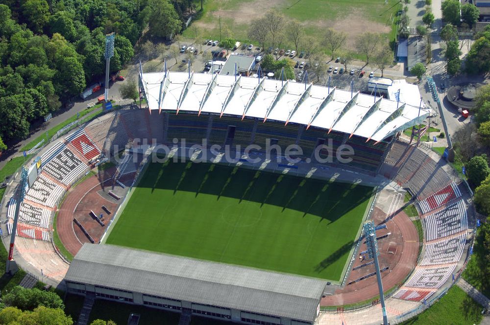 Karlsruhe von oben - Karlsruher Wildparkstadion