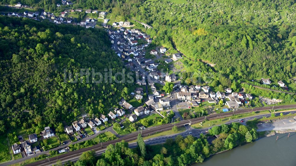 Kasbach-Ohlenberg aus der Vogelperspektive: Kasbach im Bundesland Rheinland-Pfalz, Deutschland