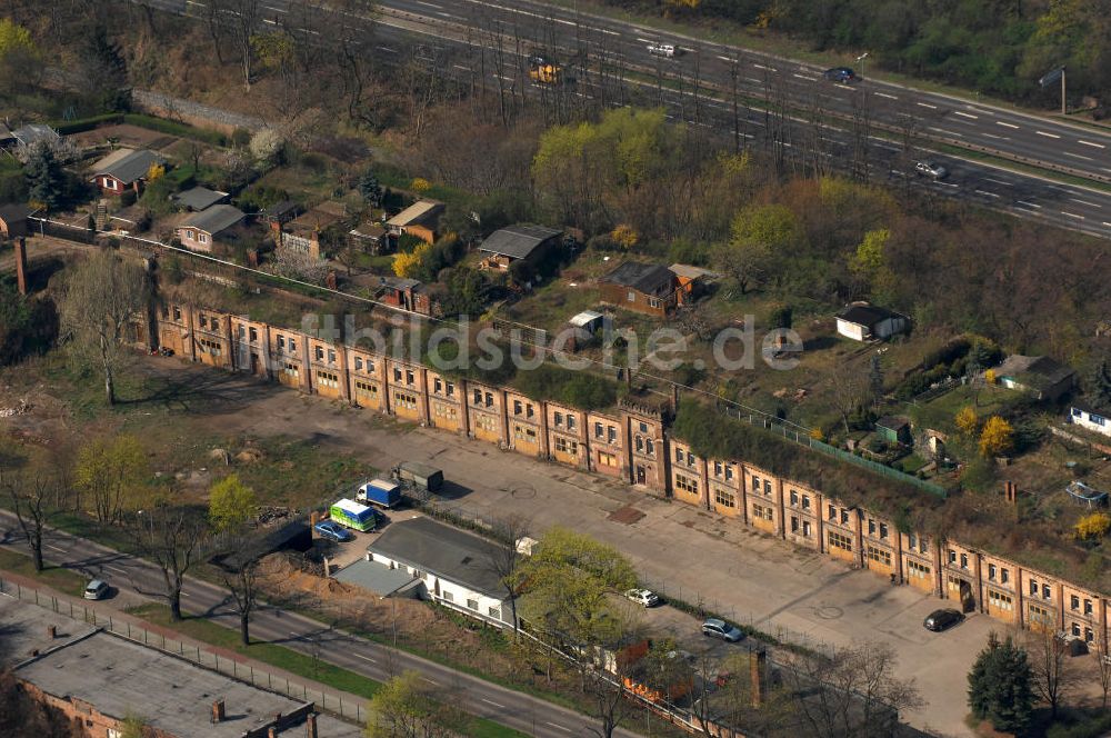 Magdeburg aus der Vogelperspektive: Kasematten Maybachstraße in Magdeburg