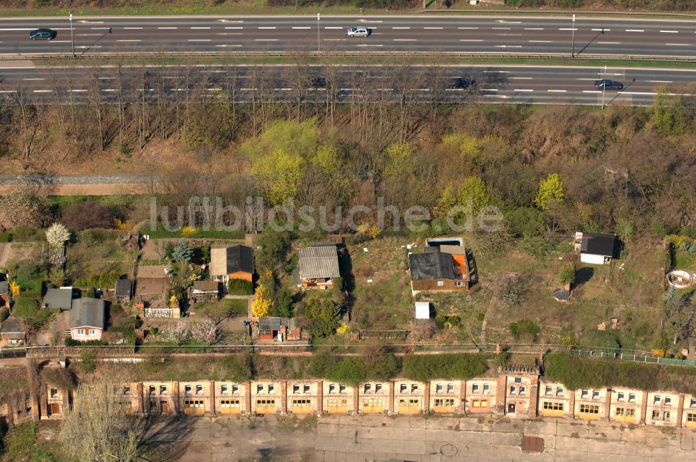 Magdeburg von oben - Kasematten Maybachstraße in Magdeburg