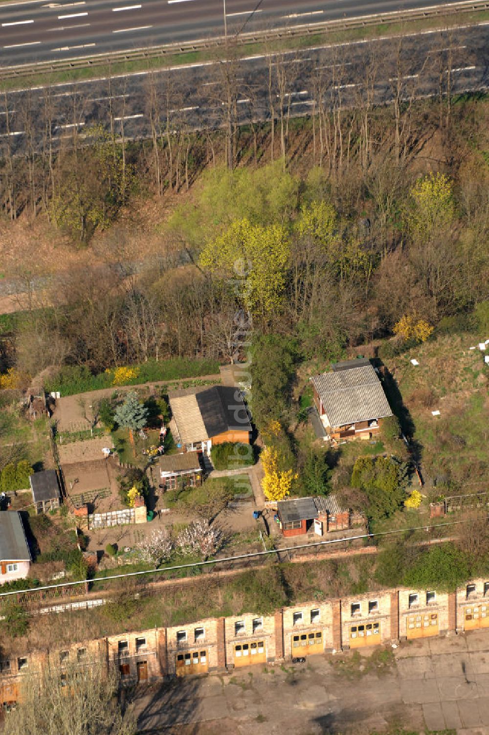 Magdeburg aus der Vogelperspektive: Kasematten Maybachstraße in Magdeburg