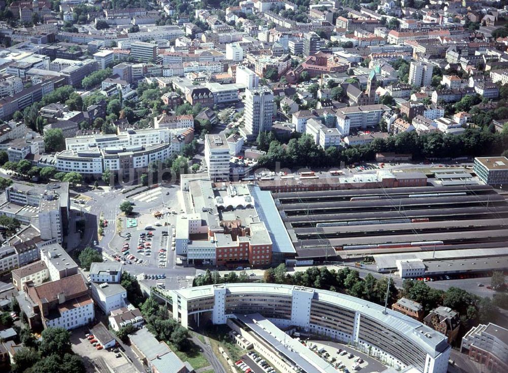 Kassel / Hessen aus der Vogelperspektive: Kassel-Hauptbahnhof