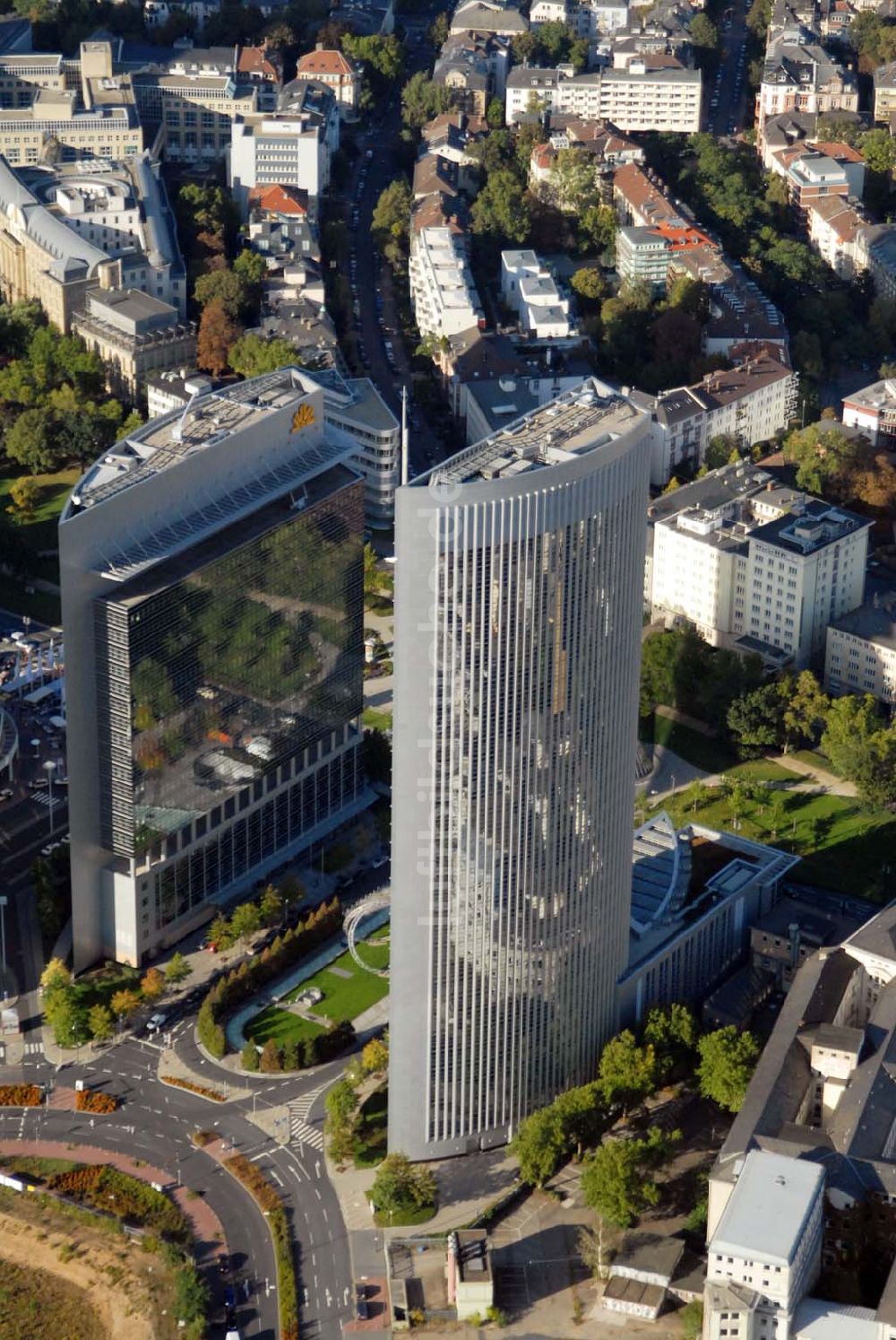 Luftaufnahme Frankfurt am Main - Kastor und Pollux