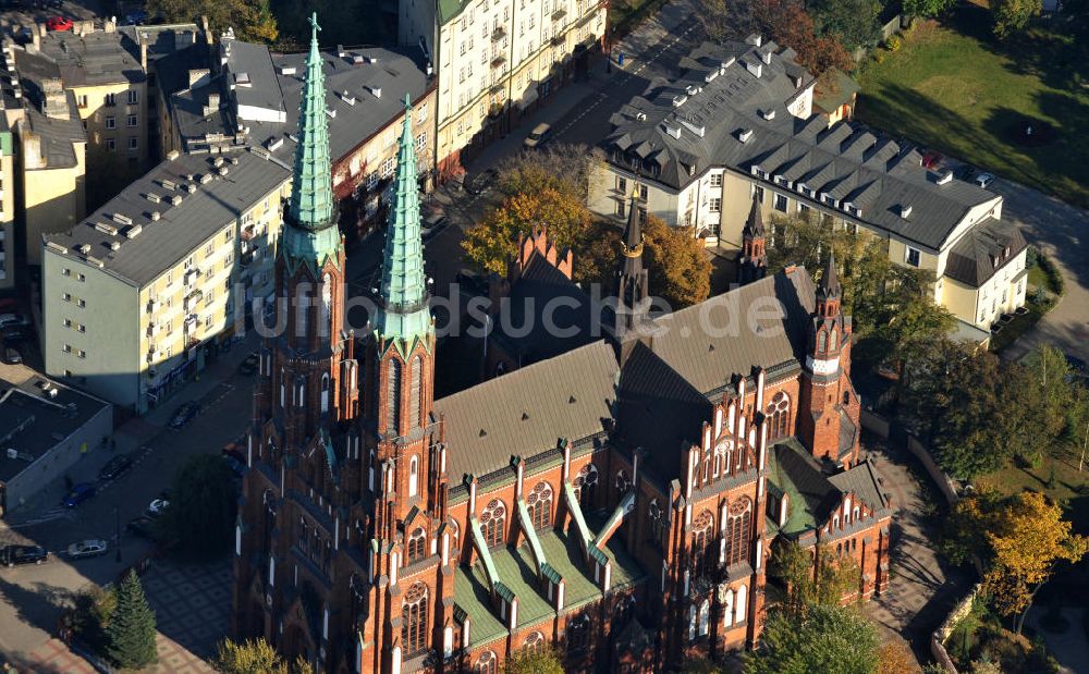 Luftbild Waschau / Warszawa / Warsaw - Kathedrale des Erzengels Michael und des St. Florian des Märtyrers