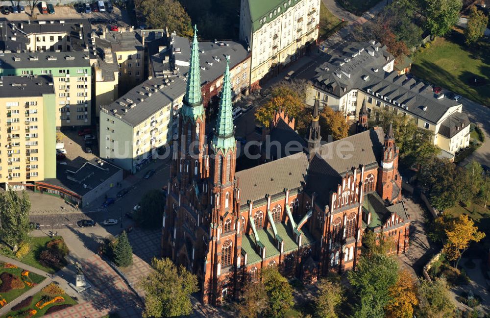 Luftaufnahme Waschau / Warszawa / Warsaw - Kathedrale des Erzengels Michael und des St. Florian des Märtyrers