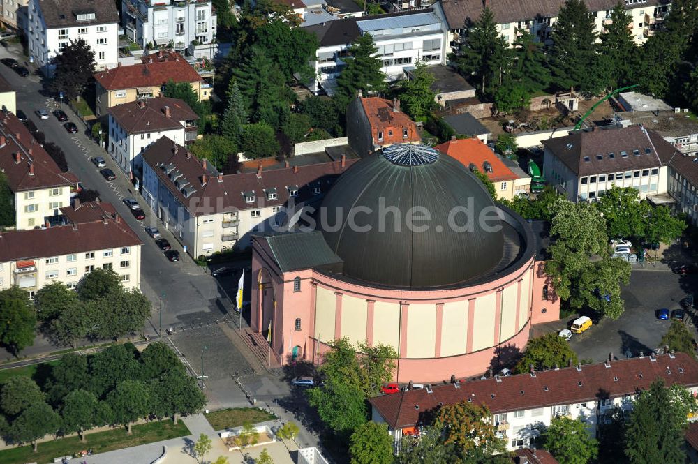 Luftbild Darmstadt - Katholische Kirche St. Ludwig in Darmstadt