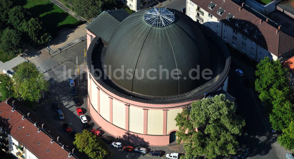 Luftbild Darmstadt - Katholische Kirche St. Ludwig in Darmstadt