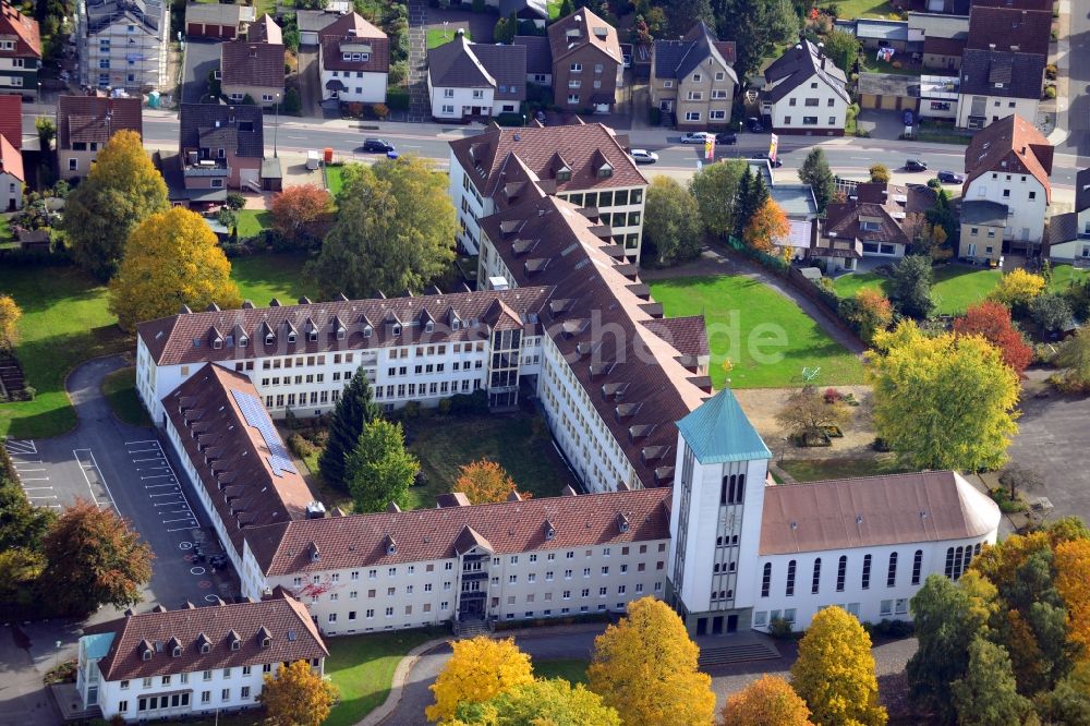 Bielefeld von oben - Katholische Marienschule der Ursulinen in Bielefeld im Bundesland Nordrhein-Westfalen