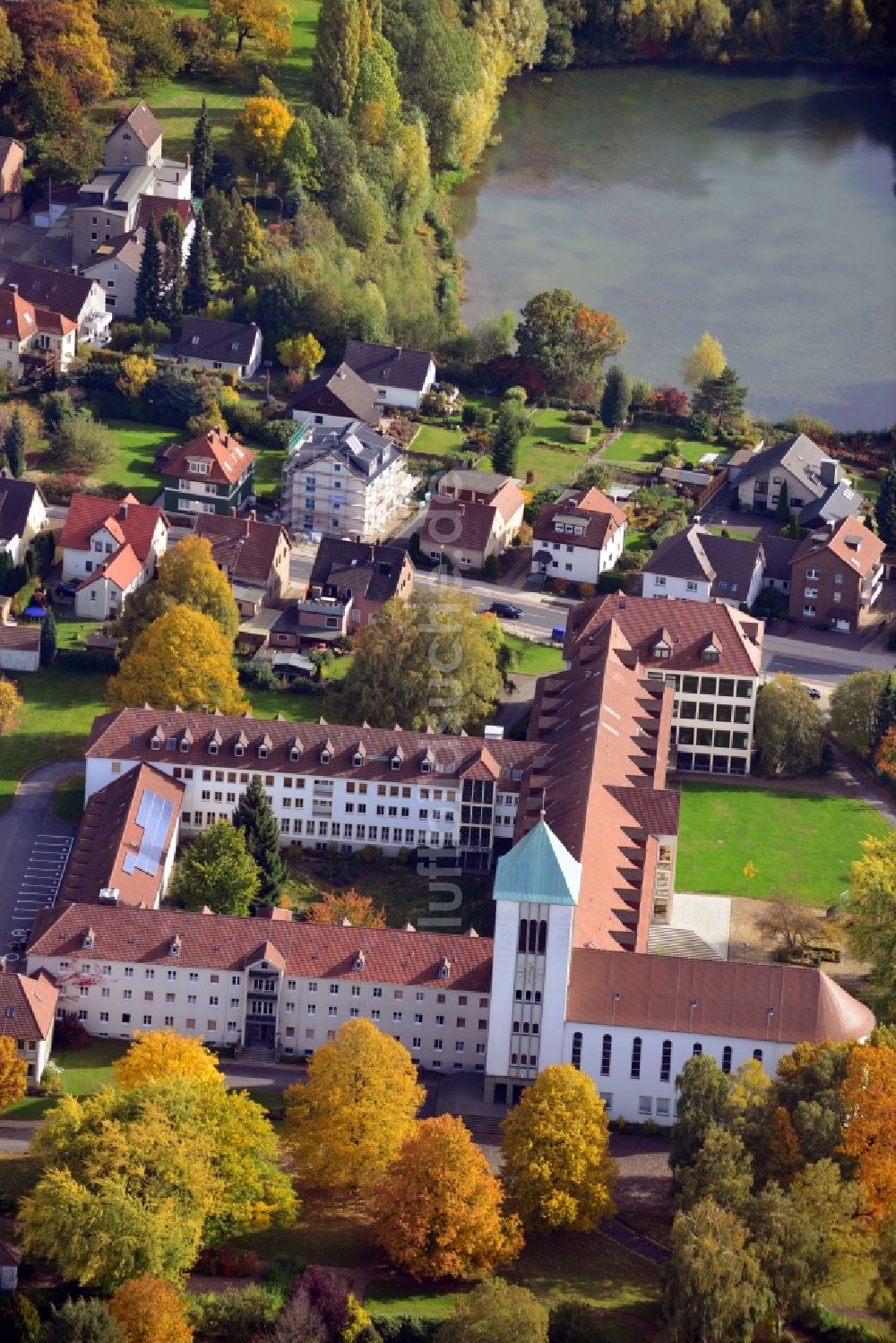 Luftbild Bielefeld - Katholische Marienschule der Ursulinen in Bielefeld im Bundesland Nordrhein-Westfalen