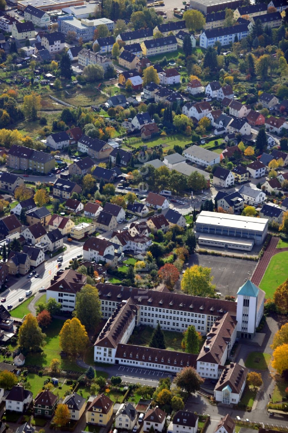 Luftbild Bielefeld - Katholische Marienschule der Ursulinen in Bielefeld im Bundesland Nordrhein-Westfalen