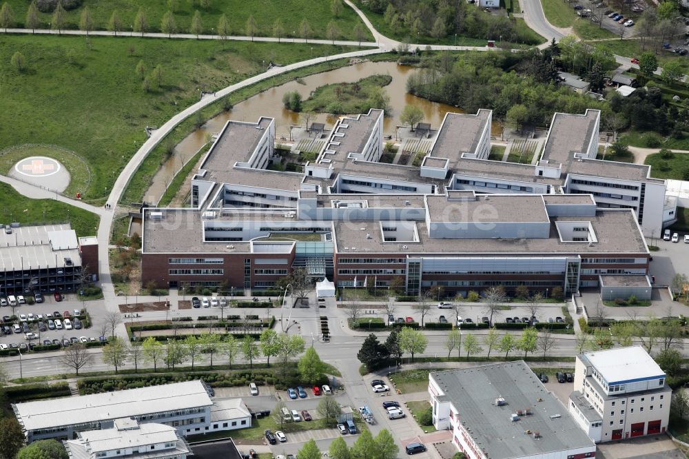 Luftbild Erfurt - Katholisches Krankenhaus „St. Johann Nepomuk” im Ortsteil Windischholzhausen in Erfurt im Bundesland Thüringen, Deutschland