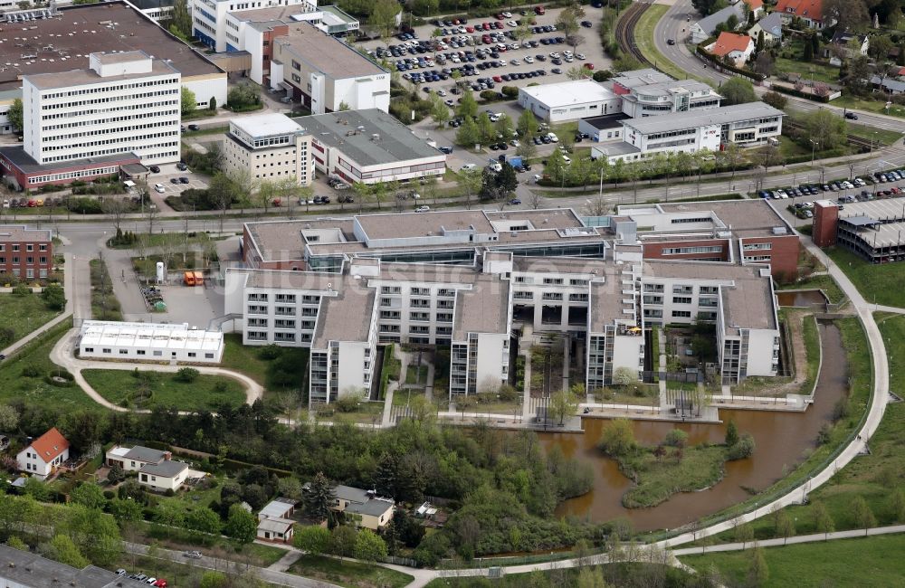 Luftbild Erfurt - Katholisches Krankenhaus St. Johann Nepomuk im Ortsteil Windischholzhausen in Erfurt im Bundesland Thüringen, Deutschland