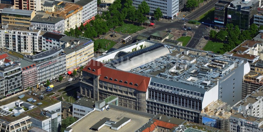 Luftbild Berlin - Kaufhaus des Westens ( KaDeWe ) in der Tauentzienstraße am Wittenbergplatz in Berlin-Schöneberg