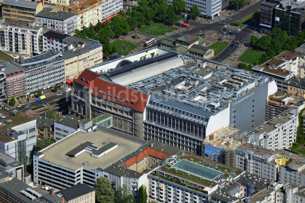 Luftaufnahme Berlin - Kaufhaus des Westens ( KaDeWe ) in der Tauentzienstraße am Wittenbergplatz in Berlin-Schöneberg